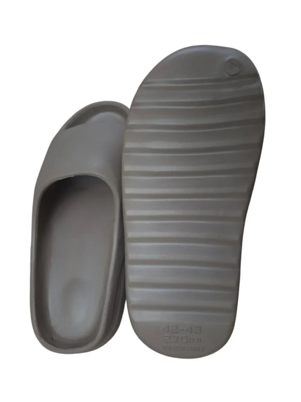 Foam Slides Gray Unisex Open Toe Slip On Sandals Lightweight Comfort Shoes. - Picture 7 of 7